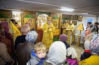 Архиерейское богослужение в Преображенском храме посёлка Загорянский 